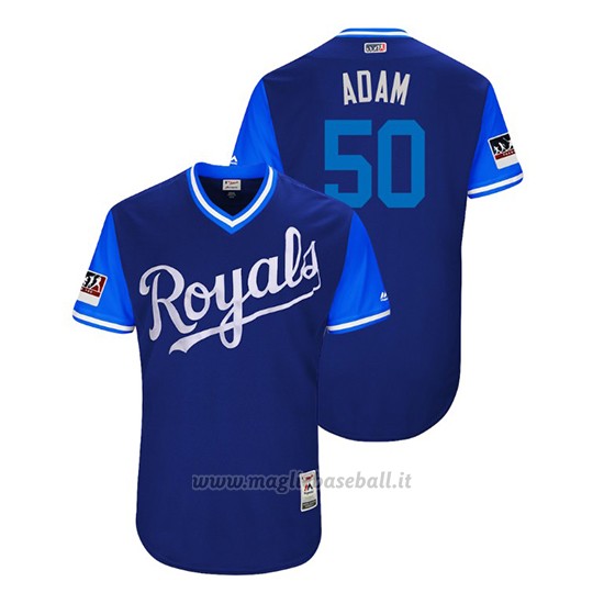 Maglia Baseball Uomo Kansas City Royals Jason Adam 2018 Llws Players Weekend Adam Royal